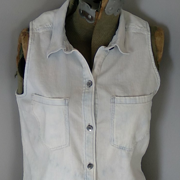 VTG 2000 EXPRESS JEAN DESTROYED SHIRT SP - Picture 2 of 7